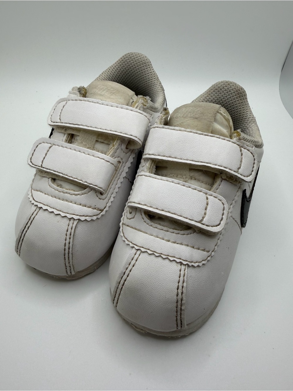 Nike Cortez White Kids Velcro Sneakers